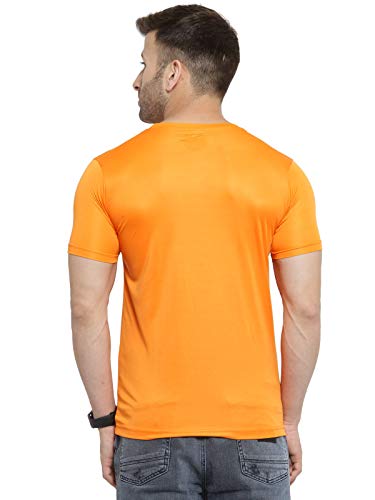 Image of AWG ALL WEATHER GEAR Dryfit T-Shirts for Men - Round Neck, Half Sleeves, Cotton, Regular fit Stylish Branded Solid Plain Tshirt for Men- Ultra Soft, Comfortable, Lightweight T-Shirt