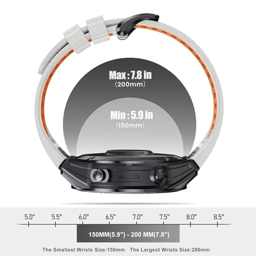 Bracelet montre silicone 20mm résistant pour Instinct 2S 6S