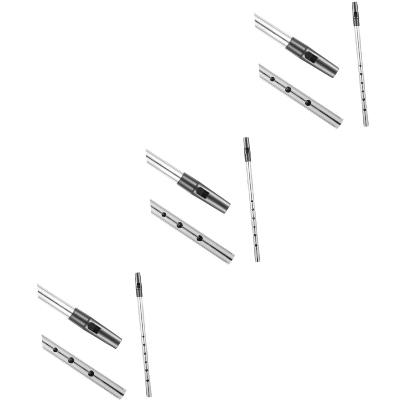 ifundom 3pezzi Flauto Irlandese in Metallo in Chiave Di Do Strumento Musicale Portatile Per Principianti e Intermedi Facile Da Suonare Ottima Qualità Del Suono Per Giocattolo Musicale Per