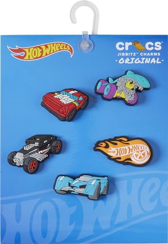 Image of Crocs Jibbitz Shoe Mattel Hot Wheels Multi Pack, Charms for Boys and Girls, 5 Pack
