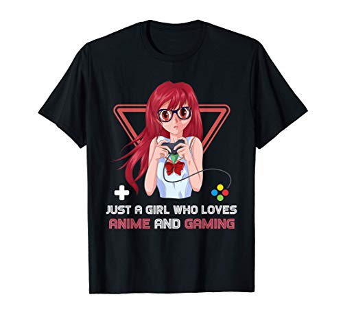 Chica Amante De Gaming Videojuegos Gamer Kawaii Anime Camiseta