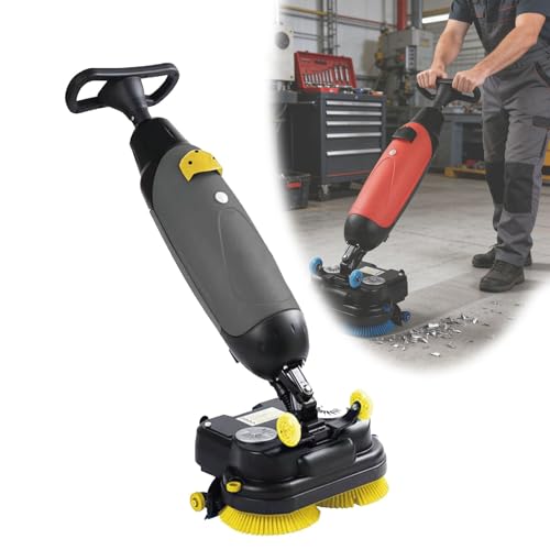 Push Floor Washer with Dual Brushes, Portable Scrubber Machine for Home and Office, Compact Cleaning Tool for Bathrooms and Hard Surfaces