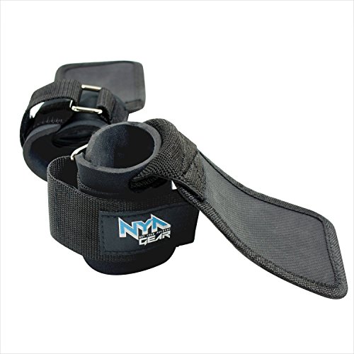 NYA Gear Wrapstraps PRO - Gym and Weightlifting, Heavy Duty Workout Men and Women's Wrist Support Straps with Elastic and Palm Protection Grip Pads by HJP Products