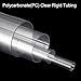 uxcell 2pcs Rigid Round Clear Tubing 15mm(9/16