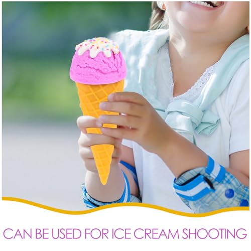 Mini Fake Ice Cream Cones Artificial Food Ice Cream Cone Models for Home Kitchen Decor, Photography Props Shop, Window Display -1Pc