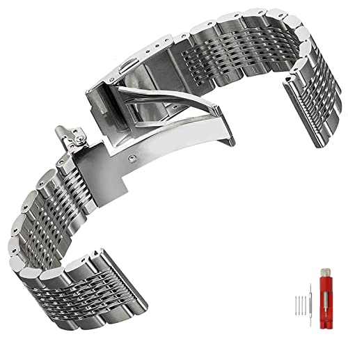 Bracelet de plongée Straches en acier inoxydable 20mm 22mm avec boucle déployante