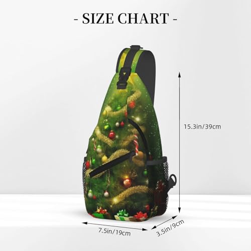 Bolso cruzado casual negro para hombres y mujeres miniatura 3