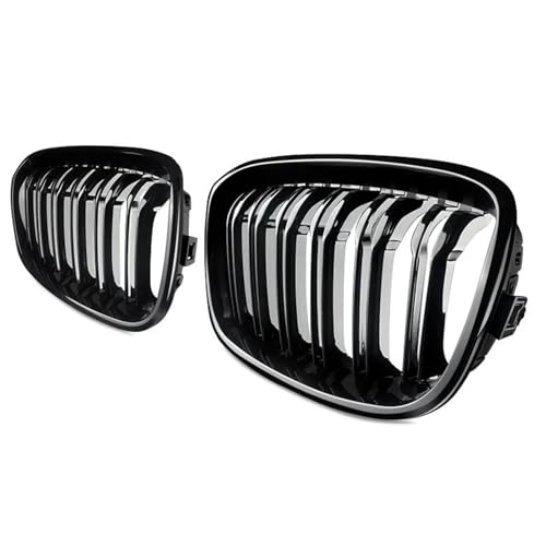 Calandre avant noire brillante double barre pour BMW Série 1 F20 F21 2011-2014