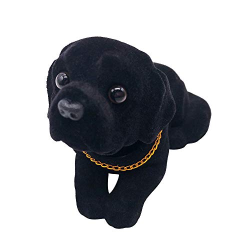 Bobble Head Labrador, Car Decoration Nodding Dog Ornaments High Emulation Dog Dashboard Vehicle Desk Tabletop Office Decor Car Gift for Men(Labrador)