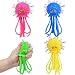 Auvitaya 4 PCS Octopus Water Balls, Sensory Stress Relief Floating Pool Toys for Kids, Water Splash Balls Toddler Swim & Bath Toys, Christmas Goodie Bag Fillers for Babies