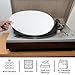 2 Pcs Record Player Mat, 12 Inch Turntable Slipmat, White Felt Turntables Mat, Anti Static & Anti-Slip Platter Turntable Slipmat for Vinyl Record Players