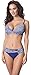Produktbild Antie Damen Bikini Set C4st1r3C1 2017 (Blau/Weiß(1700), Cup 75D / Unterteil 38)