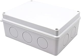 Electrical Junction Box, SENRISE IP55 Weatherproof Electrical Enclosure Project Instrument Case, Reserved Hole Project Box (1Pcs - 200 x 155 x 80mm)