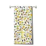 MYSOMY Toallas de cocina de Brasil, regalos de cultura brasileña, regalos de Cristo Redentor, toallas de mano con bandera brasileña, toalla de cocina de Brasil (baxi kt2)
