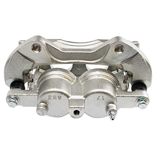 Image of TRQ Front Left Brake Caliper w /Bracket Drivers Side | For 2008-2009 Buick LaCrosse 2006-2011 Lucerne Cadillac DTS 2014-2016 Chevrolet Impala Limited
