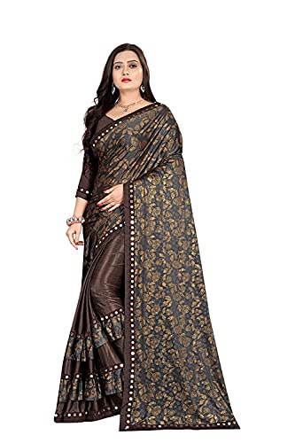 Sari extensible en lycra Banarasi confortable et infroissable Aashita Creations 1092
