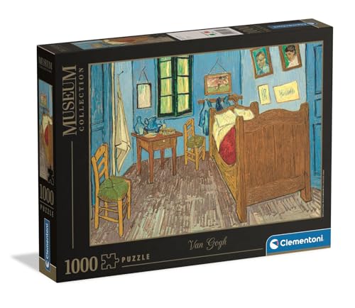 Clementoni - Puzzle pour Adultes 1000 Pièces, HQC Museum - Bedroom in Arles Fabriqué en Italie, 37092