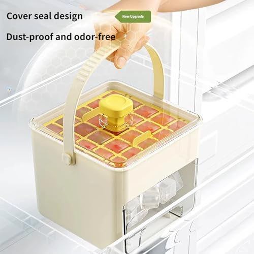 Bandeja para cubitos de hielo con tapa, doble capa, grado alimenticio miniatura 4