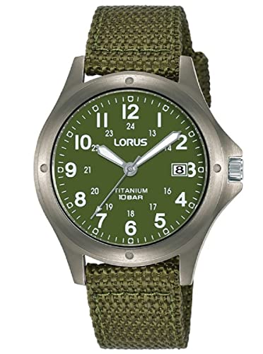 Lorus Gents Military Titanium Watch RG875CX9 (RXD425L8 re-Issue)