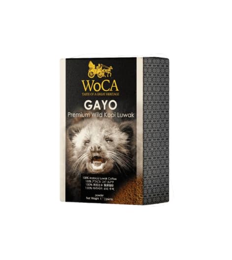 Amazon.com: WoCA Gayo 優質野生Kopi Luwak 咖啡,50 克粉末,100% 阿拉