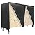 Hayenda Firewood Rack Cover, 8 Feet Waterproof Firewood Log Rack Cover Oxford Heavy Duty Outdoor All-Weather Protection for Wood Rack Cover [Black]