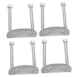 BESPORTBLE 4pcs Double Row Roller Skate Base Plate Bracket Accessories High Durability Installation Hardware for Smooth Roller Skating