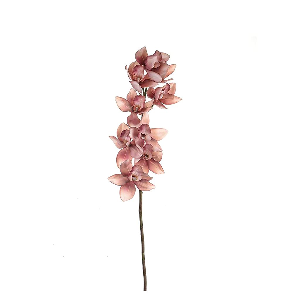 Floristrywarehouse Pink Artificial Cymbidium Orchid Stem Light 88Cm/34 Inches
