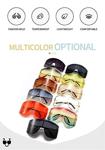 ZENYS Large Frame Fashion Outdoor Vacation Driving Decorative Sunglasses for Men and Women (Color : B, Size : 1)4