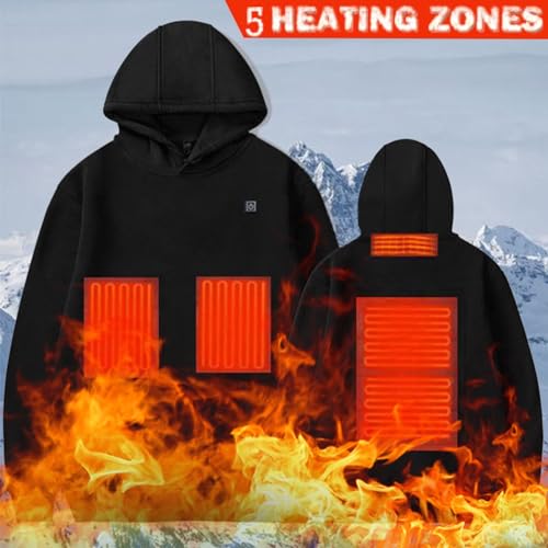 Veste chauffante homme manteau hiver chaud et gilet thermique de chasse
