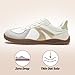 HOBIBEAR Wide Barefoot Shoes Women Slip On Fashion Sneakers Classic Retro Fashion Sneakers Casual Comfort Walking Footwear Gold