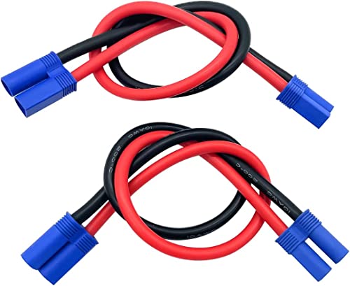 2 adaptadores EC5 macho a hembra con cable 30CM miniatura 5