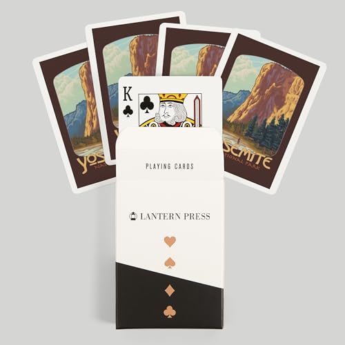 Lantern Press Yosemite National Park, 52 naipes póker miniatura 6