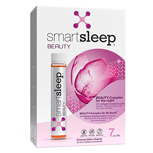 smartsleepu00ae BEAUTY I 7 piezas I BEAUTY nutrientes para la noche Tengo tu piel, cabello y uñas I Complementos alimenticios con colágeno, ácido hialurónico, vitaminas y minerales.