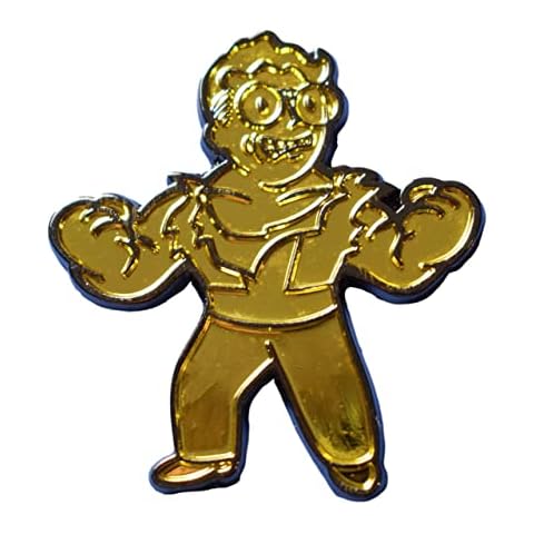 Fallout Robco Nerd Rage Perk Pin - Loot Crate (Gold) Cover