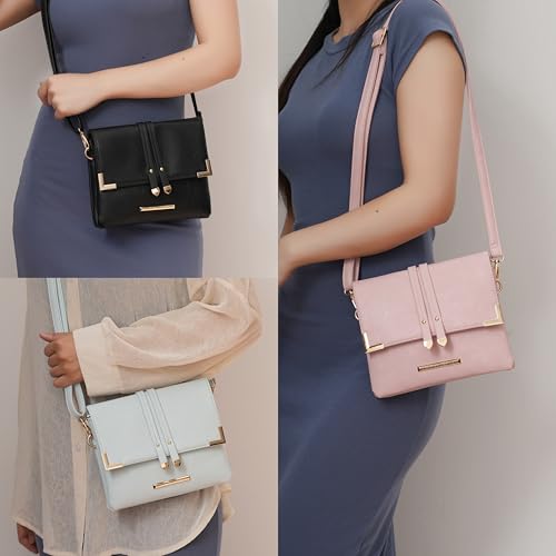 MKF Collection Crossbody Bags for Women Trendy, Vegan Leather Shoulder bag Lady Handbag Purse by Mia k4