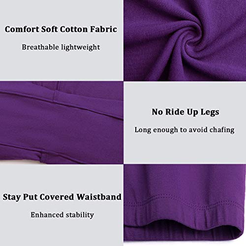 Image of wirarpa Women's Cotton Boy Shorts Underwear Anti Chafing Soft Biker Short Plus Boy Shorts Panties 4 Pack, Multicolor05-4 Pack
