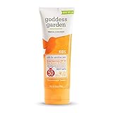 Goddess Garden - Kids SPF 50 Mineral Sunscreen Lotion - Sensitive Skin, Reef Safe, Sheer Zinc, Broad Spectrum, Water Resistant, Non-Nano, Vegan, Leaping Bunny certified Cruelty-Free - 6 oz Tube