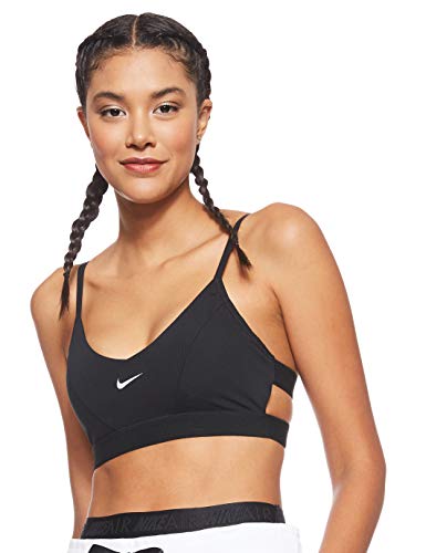 Preisvergleich Produktbild Nike Damen Indy Rib Sports Bra, Schwarz (Black / White), L