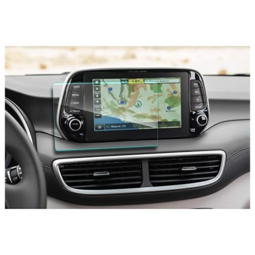 Protector de Pantalla de Cristal Templado YEEPIN Navigation para 2019 Hyundai Tucson - Dureza 9H (8 Pulgadas)