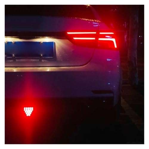 Feu stop arrière LED triangle rouge 12V universel pour sécurité auto