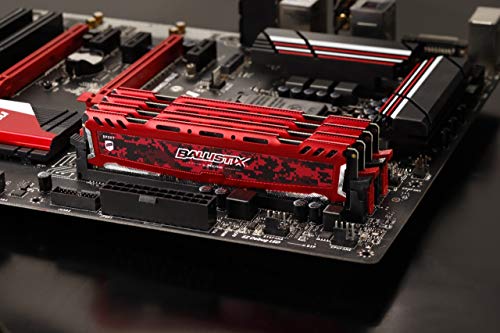 Image of Ballistix Sport LT 8GB Single DDR4 3200 MT /s (PC4-25600) CL16 SR x8 DIMM 288-Pin Memory - BLS8G4D32AESEK (Red)