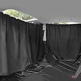 Car Window Shades for Rivian R2, Rear Seat Divider Curtain & Side Window Sunshade Covers, 95% Light Blocking Privacy Car Curtains with Storage Bag