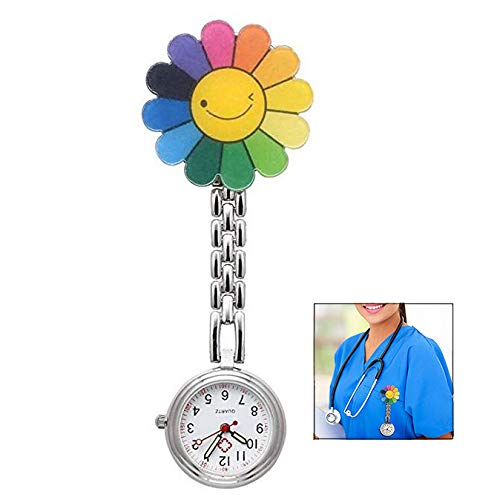 LHKJ Reloj Médico de Bolsillo Colgante Enfermera, Médico Reloj de Bolsillo de Cuarzo con Broche para Colgar, para Hombres y Mujeres Médico Enfermeras para médico