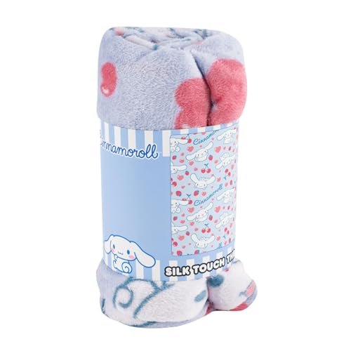 Northwest Hello Kitty Silk Throw Blanket 40' x 50'- CINNAMOROLL