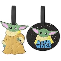 Disney Star Wars Baby Yoda - Etiquetas para Equipaje (2 Piezas,