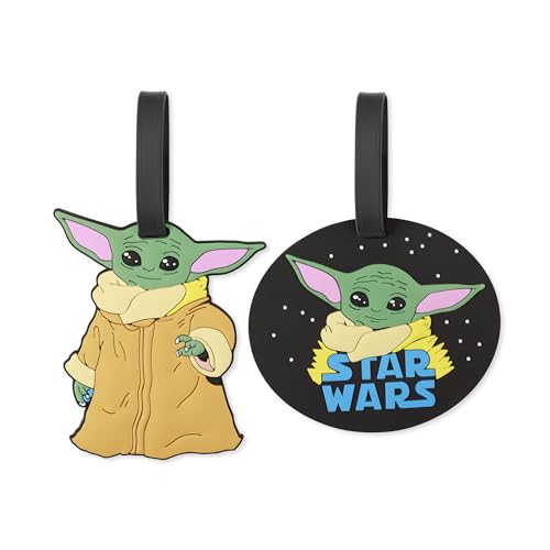 Disney Star Wars Baby Yoda VT700241L.PH Gepäckanhänger, Mehrfarbig, 2 Stück