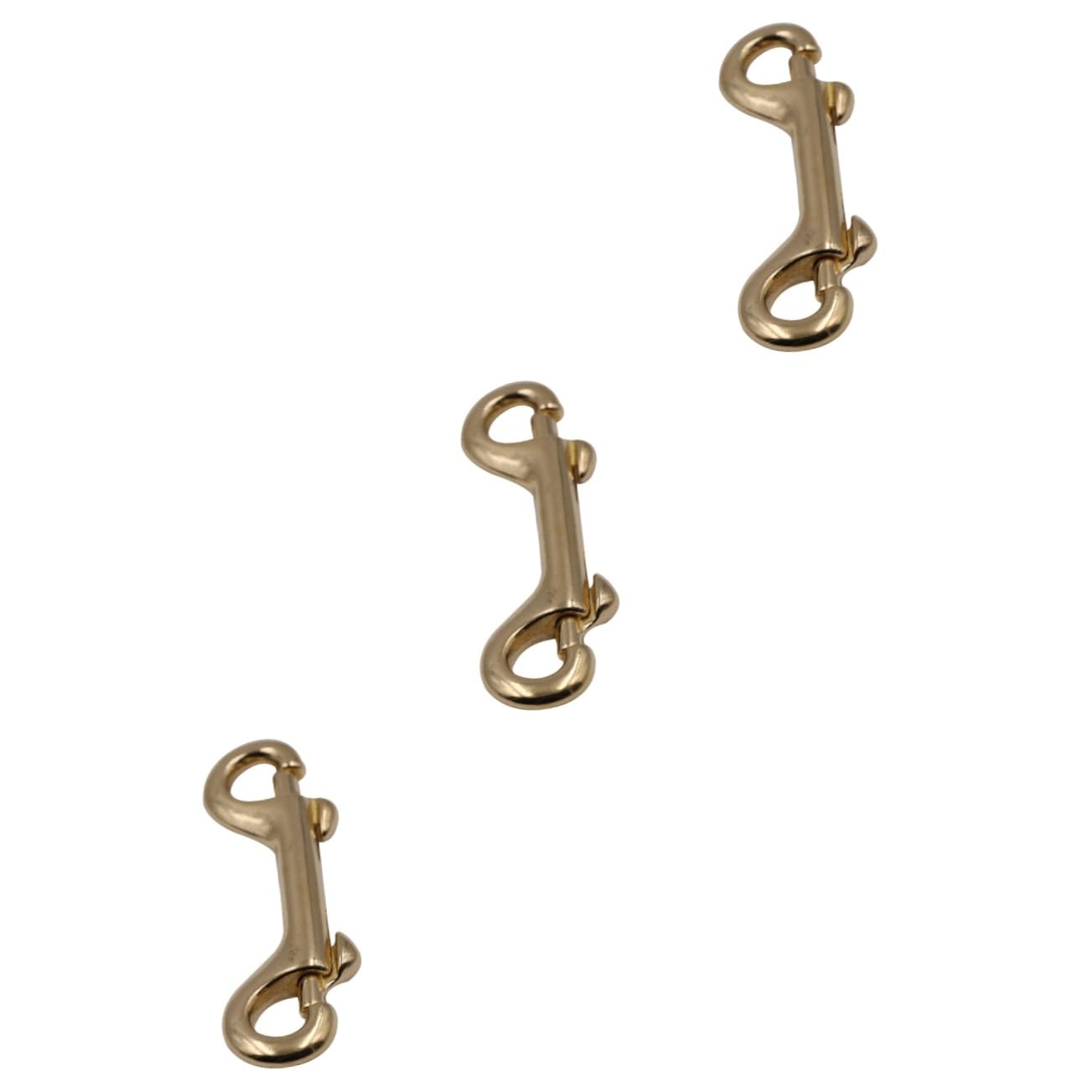 SHINEOFI 6piezas Ganchos De Cierre De Langosta De Latón Para Correas y Bolsas Clips Giratorios Ovalados Accesorios