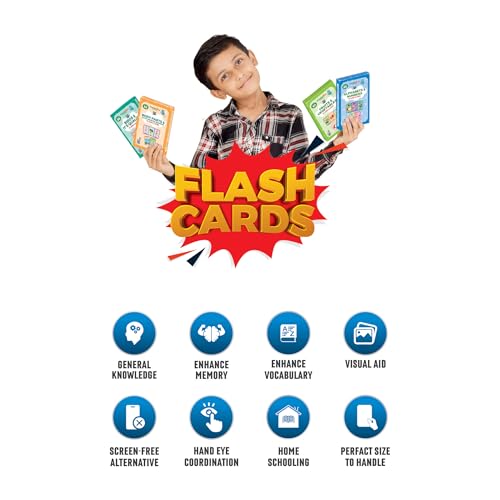 Image of Fresh Mind Toys Flash Cards for Kids, Set of 6 | Preschool Learning Activities | Educational Toy | 6-in -1 Learning Flash Card | 180 Cards | Easy Learning Educational Flash Cards for Kids
