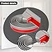 Fenteer 2M Flooring Seam Floor Carpet Transition Strip Cuttable for Joining Door Ramp Carpet Threshold Bedrooms, Grey Wood Texture
