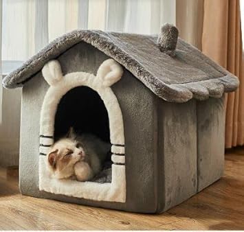 CloysterCat Bed Foldable Soft Pet Sleepping Bed Dog Bed Removable and Washable cat nest Dog House Indoor cat House Kennel